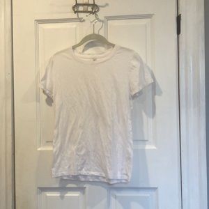 white full length t shirt small